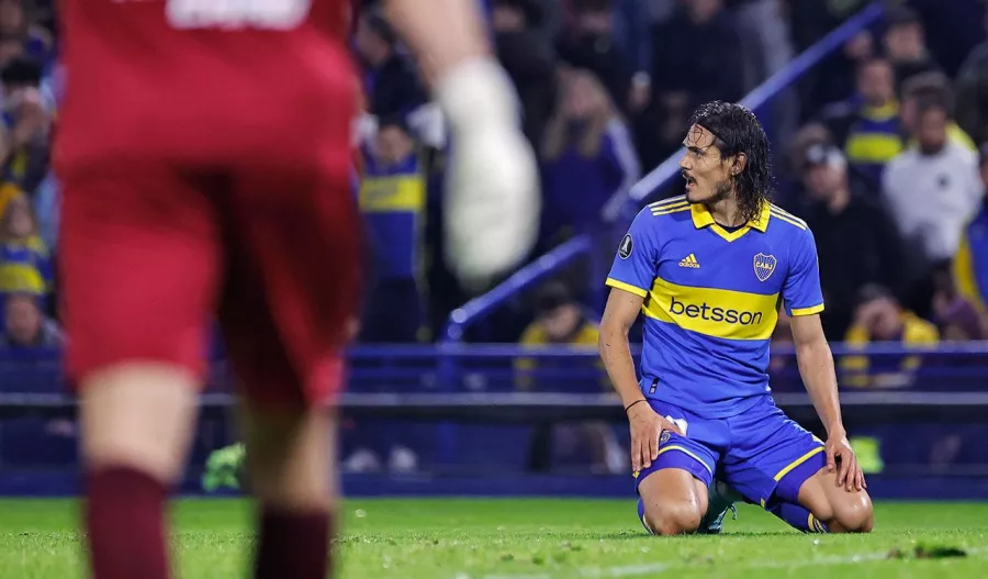 El insípido debut de Edinson Cavani con Boca Juniors