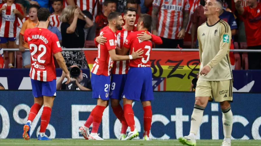 El delantero español marcó por segunda ocasión consecutiva el primer gol de los 'Colchoneros'