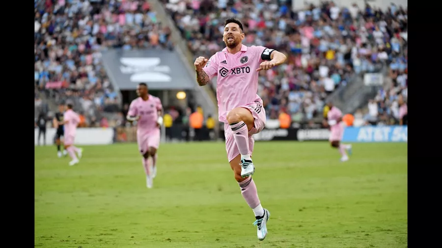 Así festejó Messi un golazo más en las semifinales de la Leagues Cup.