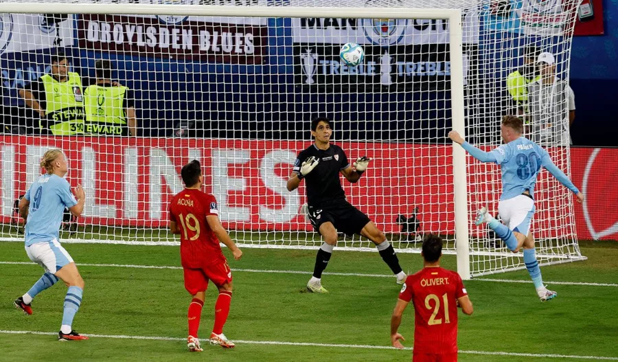 El gol del City que apagó las ilusiones del Sevilla