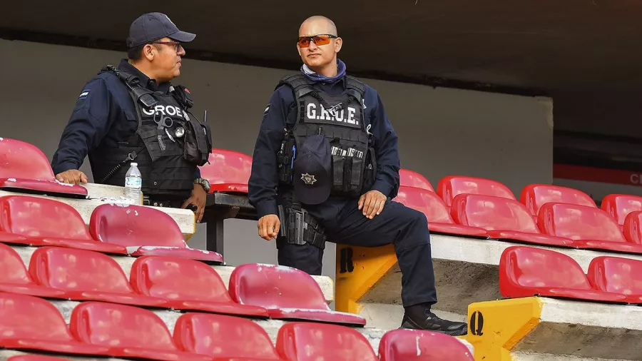 Seguridad a tope para el primer Querétaro-Atlas con público desde la violencia sin precendentes de marzo de 2022.