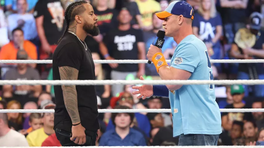 John Cena volvió a SmackDown y Jimmy Uso lo entendió