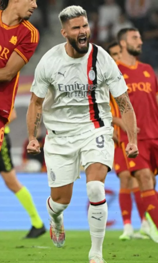 Olivier Giroud se recuperó para el derbi entre Inter y Milan de la Serie A