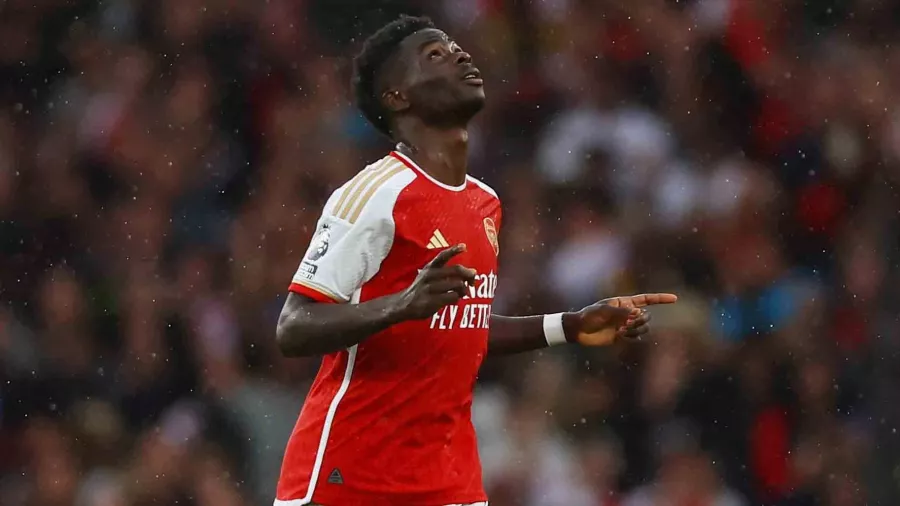 Bukayo Saka, 22 años, 185 partidos con Arsenal