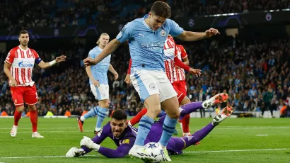 Primer gol de la temporada en la Liga de Campeones para Álvarez