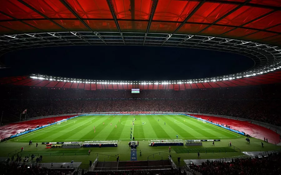 El color en las gradas por el debut en Champions League del Union Berlín