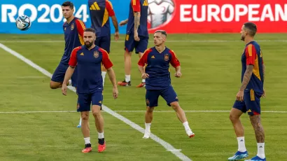 La Selección Española entrenó en La Cartuja antes de medirse a Escocia