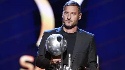 Totti, amado exjugador de la Roma y campeón del mundo con Italia, fue de los principales consentidos.