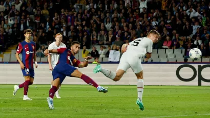 Ferran Torres anotó el 1-0 a los 30 minutos 