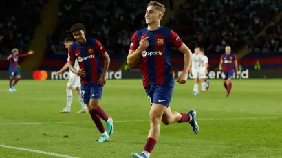 Primer gol del canterano ‘Blaugrana’ en la Liga de Campeones