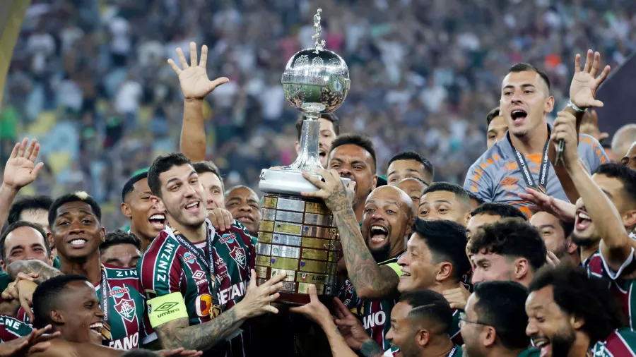 Llegó 'A primeira' Copa Libertadores de Fluminense y así lo celebró