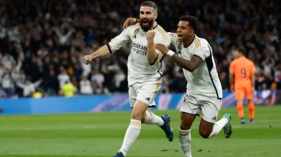 Dani Carvajal marcó el gol más tempranero de Real Madrid este curso en La Liga