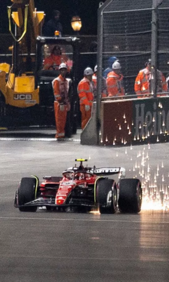 Ferrari reporta "daños importantes" por 'alcantarillazo' en Las Vegas