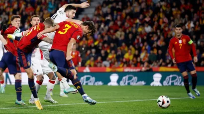 Jugador número 12 en anotar con la 'Furia Roja' en esta eliminatoria rumbo a la Euro