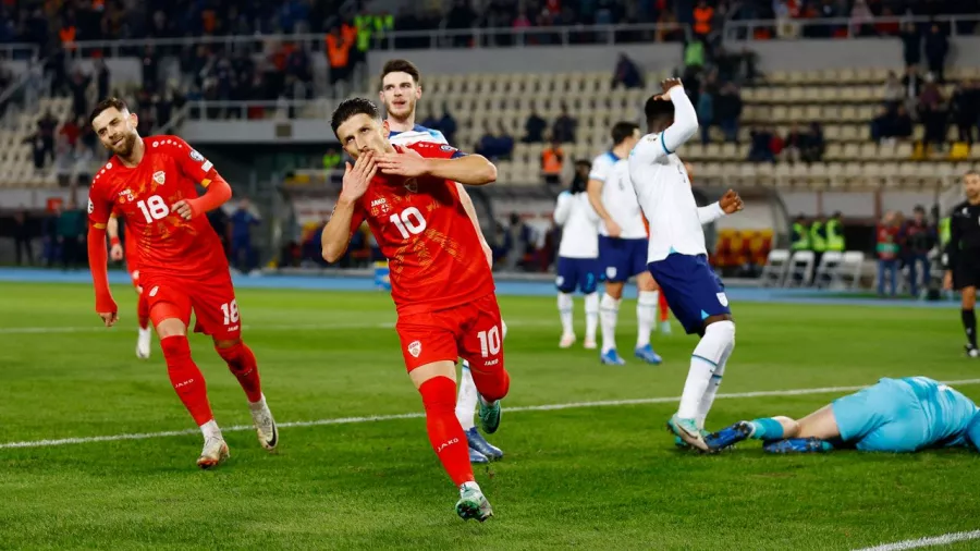 Inglaterra empató contra Macedonia y llegará invicto a la Eurocopa