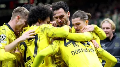 Borussia Dortmund está venciendo 3-1 al Milan como visitante.