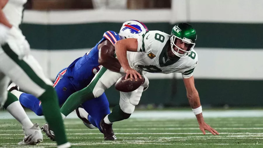 Aaron Rodgers, New York Jets: rotura del tendón de Aquiles, Semana 1 vs Buffalo Bills.