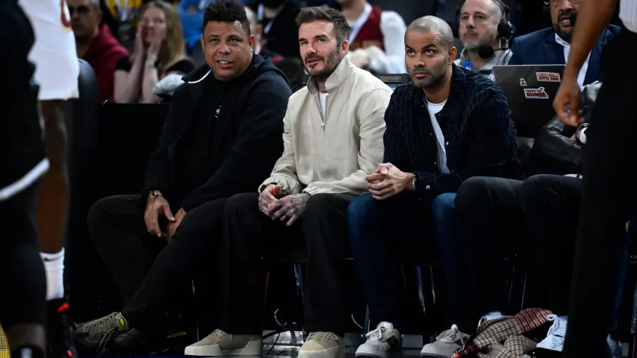 Ronaldo, David Beckham y Tony Parker