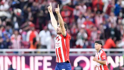 Así celebró Chivas el empate de último momento gracias al cabezazo de Eirck Gutiérrez.
