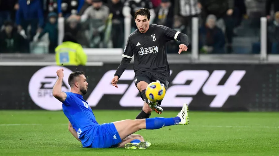 Empoli puso en dificultades a la Juventus y le sacó el empate