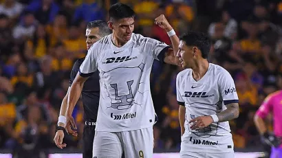 Leonardo Suárez, último gran fichaje de Pumas para este torneo, debutó a los 67 minutos, cinco antes del primer gol de su equipo.