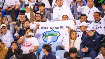 Así lucía el inmuble en los momentos previos al partido.