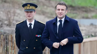 President Macron was in charge of inaugurating the Olympic Village.
