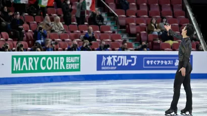 Gran actuación de Donovan Carrillo en el Mundial de patinaje artístico