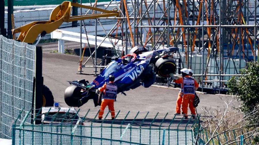 El coche de Ricciardo quien abandonó el gran premio