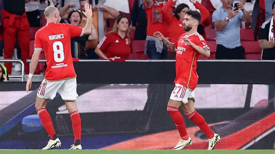 Benfica se lleva una ventaja ligera sobre el Marsella