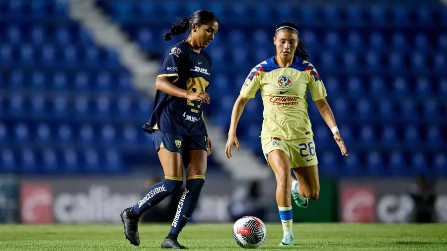 Las Águilas vapulearon a Pumas en la Liga MX Femenil