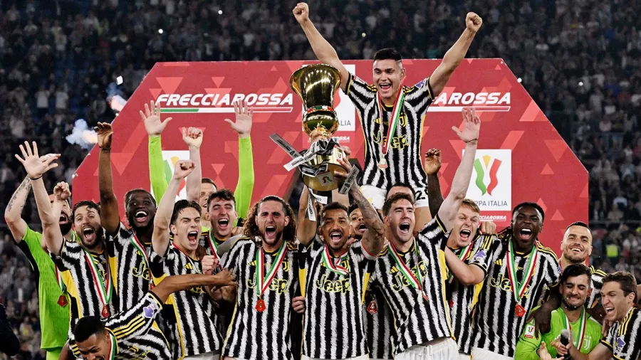 Juventus se coronó en el Estadio Olímpico tras vencer 1-0 al Atalanta en la final de la Copa Italia. 