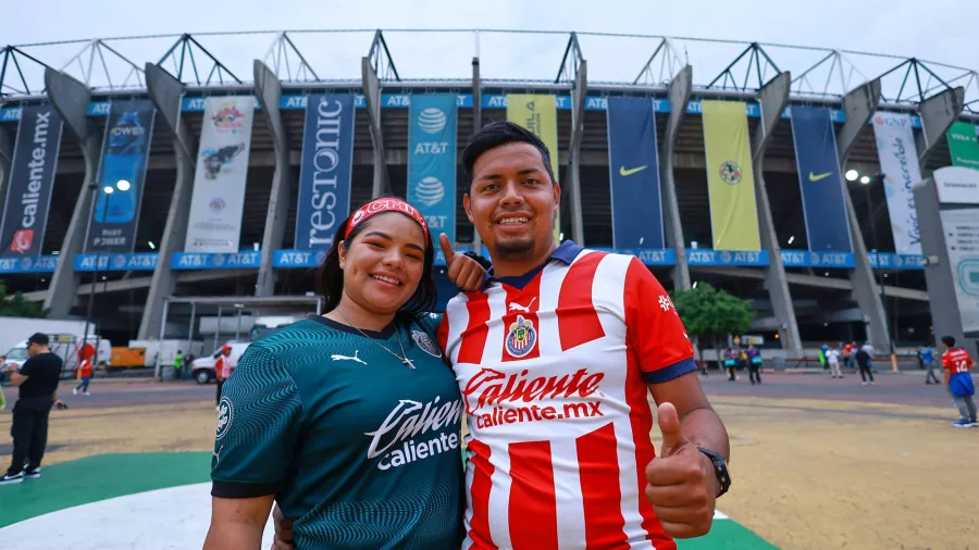 El ambiente de Clásico ya se siente en el Estadio Azteca