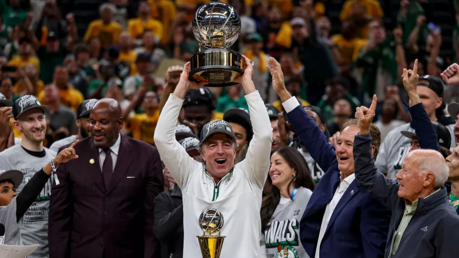 Así celebraron los Celtics el campeonato en el Este
