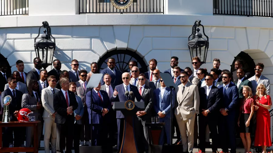 El equipose tomó la tradicional fotografía con el Presidente