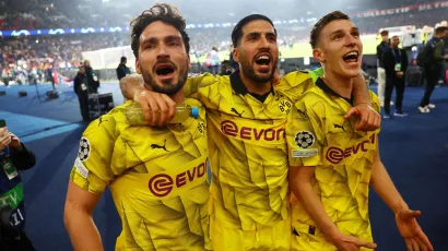 Borussia Dortmund con su alineación de gala en la final de la Champions League