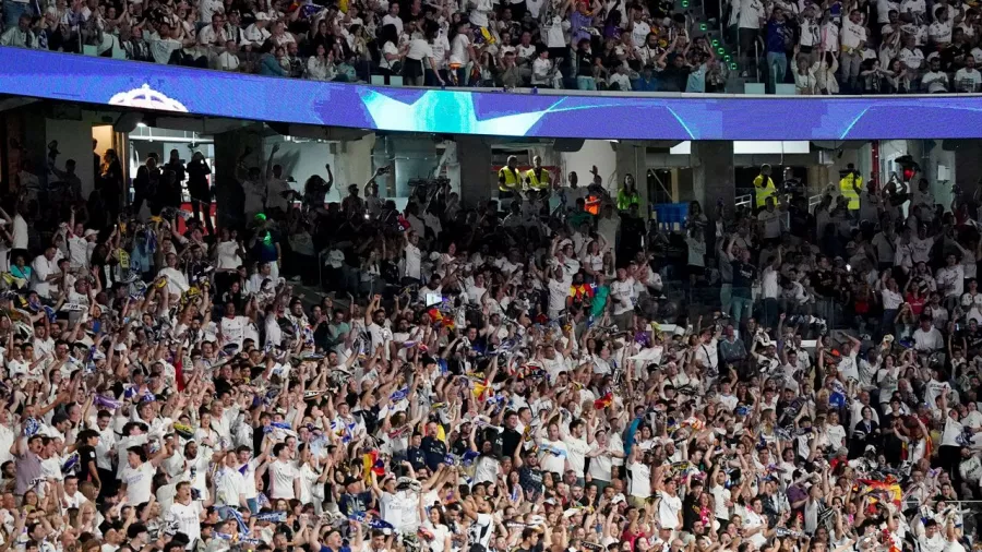 El Bernabéu rozó el lleno para ver la final de la Champions League