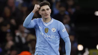 7. Julián Álvarez, Manchester City, 24 años: 168.4 MDE, contrato hasta 2028