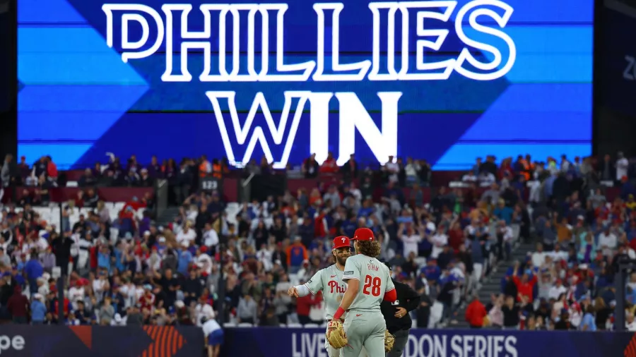 Los Phillies 'golearon' a los Mets en Londres