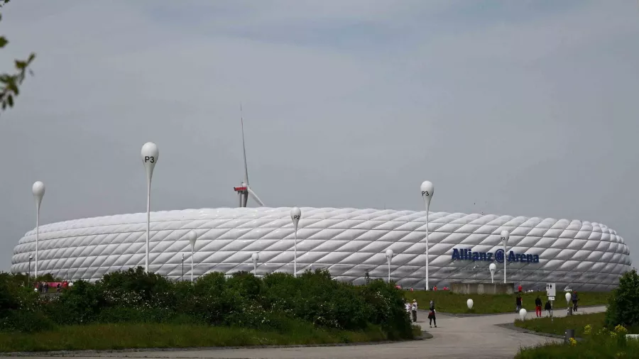 Allianz Arena, Munich: 66,026 espectadores, casa del Bayern Munich.