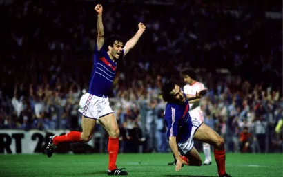 3. Francia 5-0 Bélgiva. Eurocopa 1984.  Fase de grupos. Jornada 2