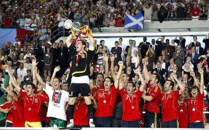 Edición: Austria y Suiza 2008. España campeón tras vencer 1-0 a Alemania