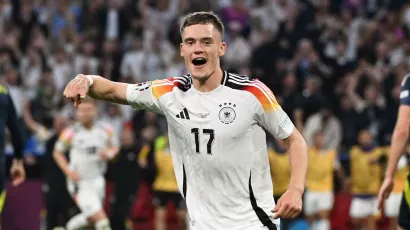 The Bayer Leverkusen player scored his first official goal with the German National Team, which also meant his first of the tournament.