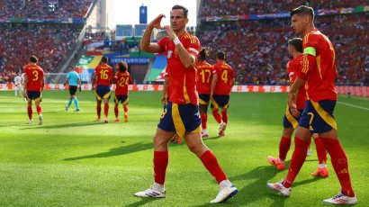 Tercer gol del mediocampista con la selección, primero en la Eurocopa