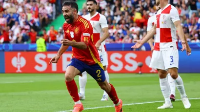España no tuvo piedad y le metió tres goles a Croacia para arrancar la Eurocopa