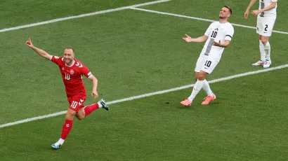 Christian Eriksen marcó un gol inolvidable en la Eurocopa