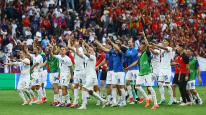 Slovakia's first victory over Belgium in the Euro Cup