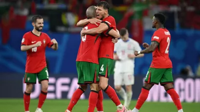 Jugó los 90 minutos en el triunfo de Portugal ante Chequia