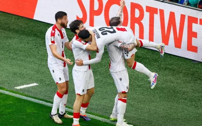 Así celebra Georgia su primer gol en una Eurocopa