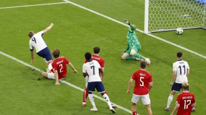 It is Kane's first goal in the competition.